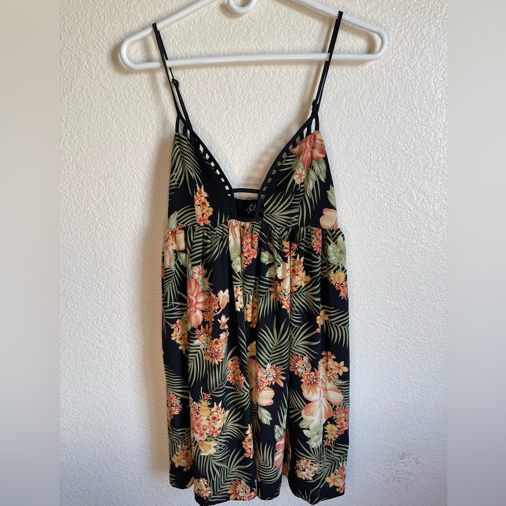 Joyce Adjustable Spaghetti Strap Lined Sun Dress - image 1